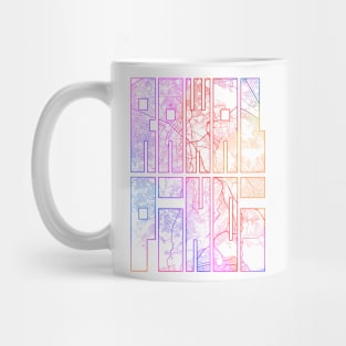 Rawalpindi, Pakistan City Map Typography - Colorful Mug